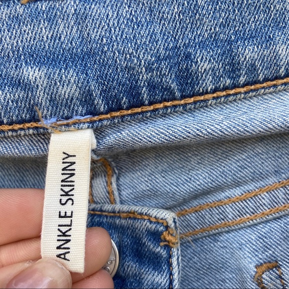 Rag & Bone Ankle Skinny Distressed Jeans - Picture 4 of 7